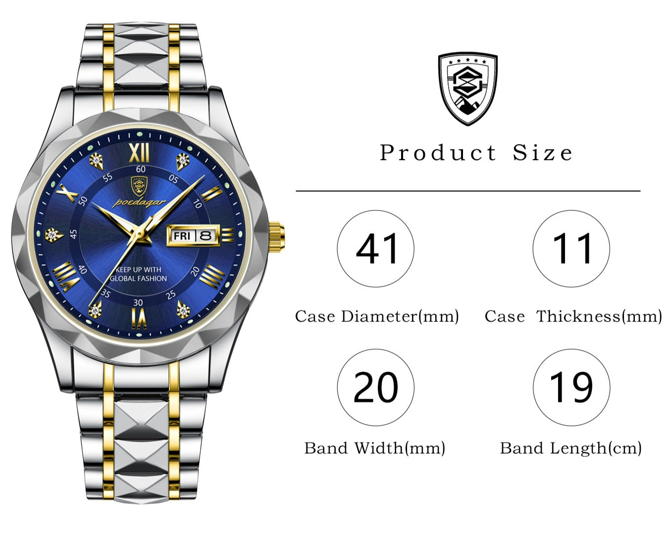 Montre luxueuse POEDAGAR